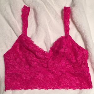 Hot Pink Lace Bralette